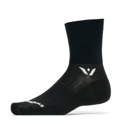 Swiftwick Aspire Four Black Sock - Mackay Cycles - [product_SKU] - Swiftwick