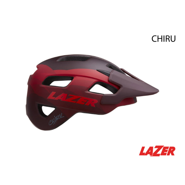 HELMET LAZER − CHIRU MATTE RED MEDIUM - Mackay Cycles - [product_SKU] - LAZER