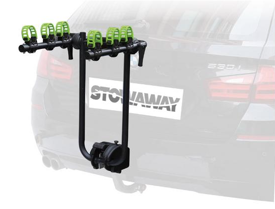 STOWAWAY Car Rack Bike Carrier - Tow Ball Mount, 3 Bikes, Push/Tilt Design - Mackay Cycles - [product_SKU] - STOWAWAY