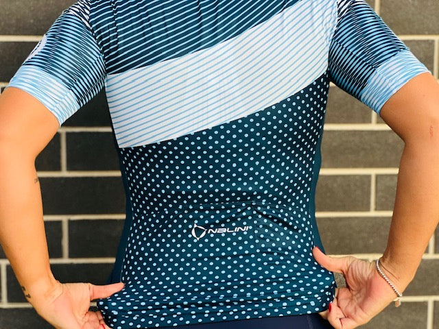 Stripped Teal Mackay Cycles Jersey - Mackay Cycles - [product_SKU] - Nalini