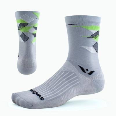 Swiftwick Vision Six Cubic Pewter Sock - Mackay Cycles - [product_SKU] - Swiftwick